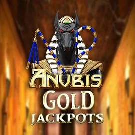 Anubis Gold Jackpots logo by Inspired Gaming at Candy Casino