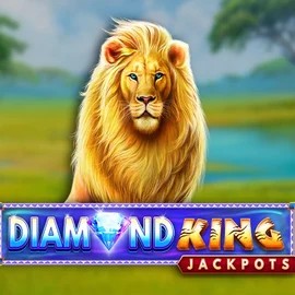 Diamond King Jackpots by SpinPlay Games, showcased at candy-kasino.fi – game logo
