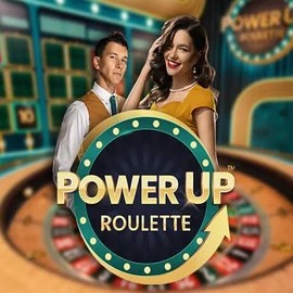 PowerUP Roulette logo – Live Casino by Pragmatic Play at Candy Casino