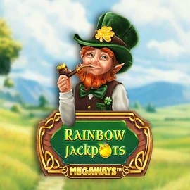 Rainbow Jackpots Megaways logo by Red Tiger Gaming Candy Casino