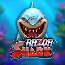 Razor Shark logo by Push Gaming at Candy Casino