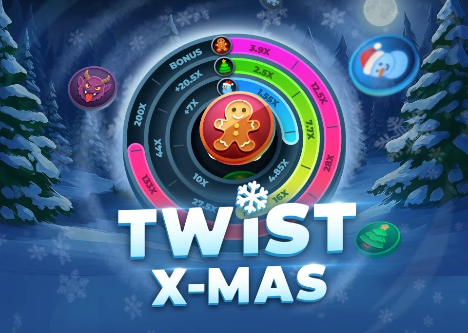 Twist X-mas by InOut, showcased at candy-kasino.fi – game logo